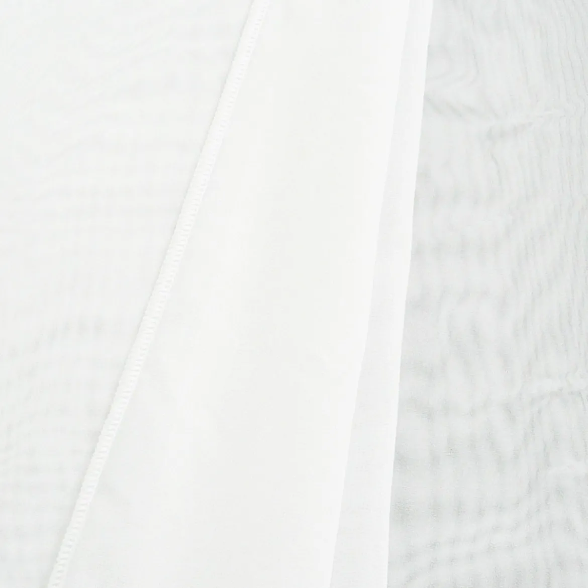 Gardinenstoff Stores Voile mit Bleiband Meterware einfarbig creme transparent 3,0m Höhe