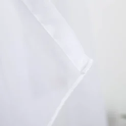 Gardinenstoff Stores Voile uni weiß transparent 2,6m Höhe