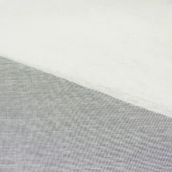 Gardinenstoff Stores weiß grobe Leinenoptik mit Bleiband 260cm hoch
