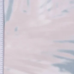 Gardinenstoff transparent Digitaldruck Hania Batik Blätter weiß beige mintgrün 300cm