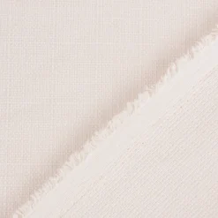 Gardinenstoff Universalstoff Dekostoff Strukturstoff einfarbig creme 1,48m Breite