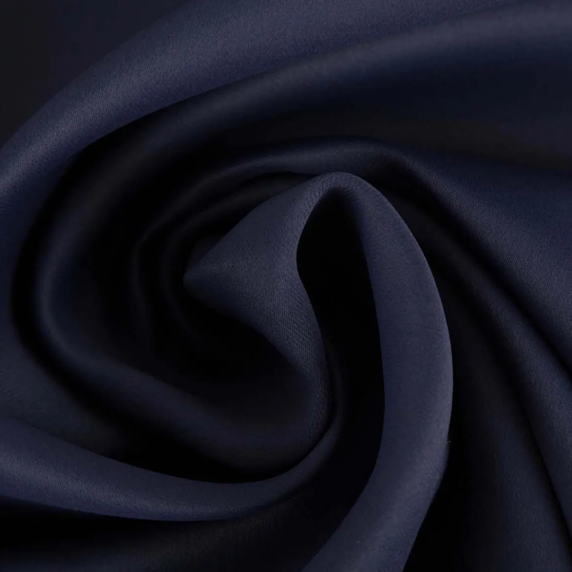 Gardinenstoff Verdunkelungsstoff Blackout Moonlight uni dunkelblau 1,50m Breite