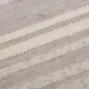 Gardinenstoff Voile Bouclé-Streifen taupe wollweiß 160cm Breite