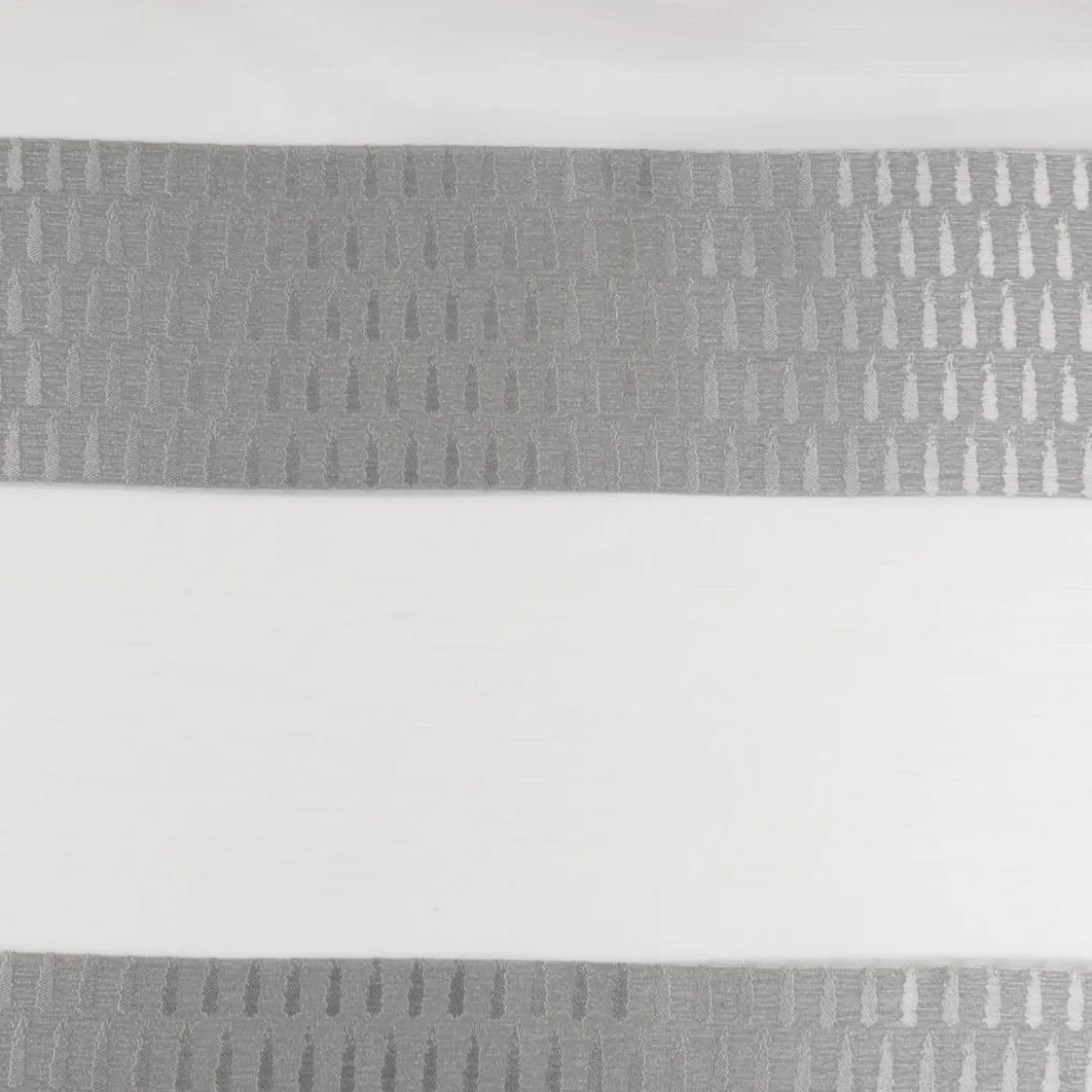 Gardinenstoff Voile transparent Tivoli Streifen weiß grau 152cm Breite