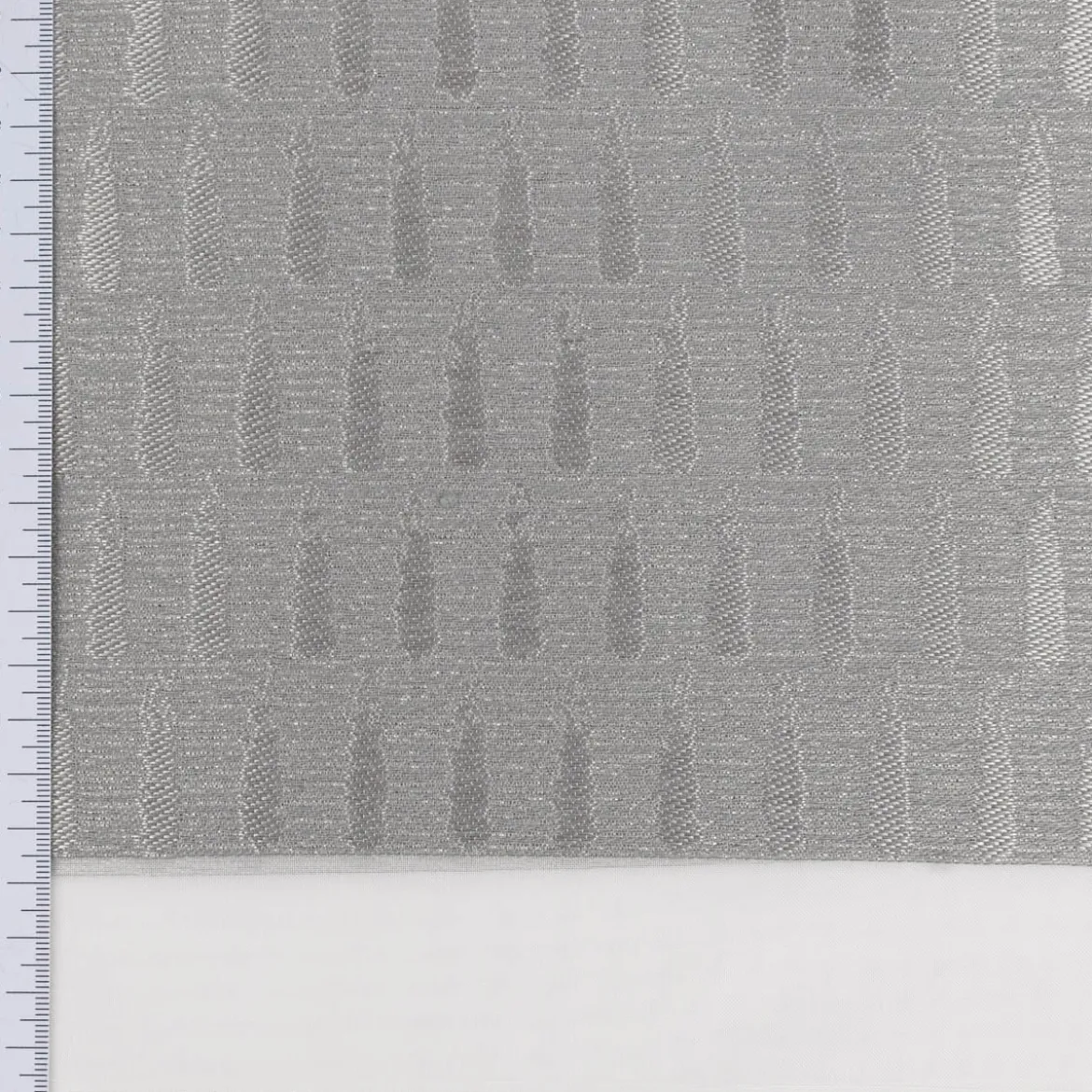 Gardinenstoff Voile transparent Tivoli Streifen weiß grau 152cm Breite