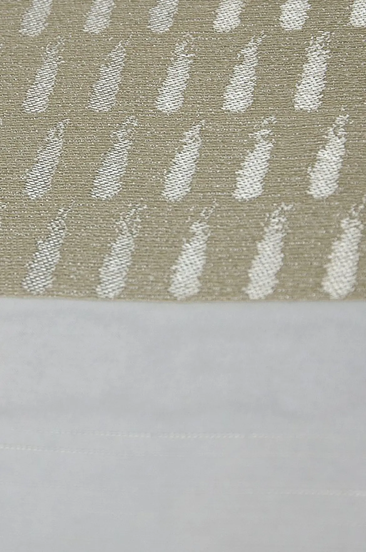 Gardinenstoff Voile transparent Tivoli Streifen weiß beige 152cm Breite