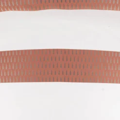 Gardinenstoff Voile transparent Tivoli Streifen weiß terracotta 152cm Breite