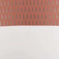 Gardinenstoff Voile transparent Tivoli Streifen weiß terracotta 152cm Breite