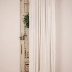 Gardine Vorhang Zen mit Längsstreifen ecru natur 140cm breit und 260cm hoch oder Wunschlänge von SCHÖNER LEBEN.