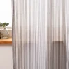 Gardine Vorhang Zen mit Längsstreifen ecru anthrazit 140cm breit und 260cm hoch oder Wunschlänge von SCHÖNER LEBEN.