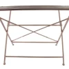 Garten Tisch Metall ADAM rosa 120x74cm