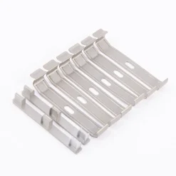 Gefora Montageset Decke 6 Deckenhalter und 2 Endkappen für 3/4läufige Wendeschiene 240-300cm