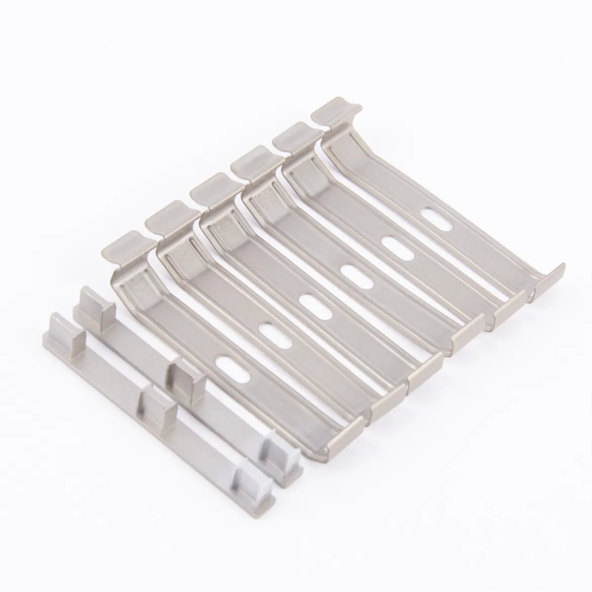 Gefora Montageset Decke 6 Deckenhalter und 2 Endkappen für 3/4läufige Wendeschiene 240-300cm