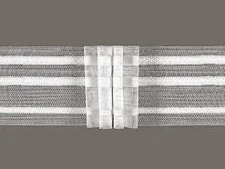 Gerster Faltenband Gardinenband 4er Falte transparent mit Zugverhältnis 1:3 in 50mm breit