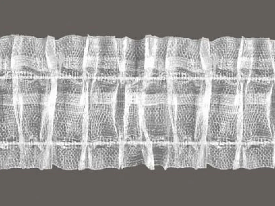 Gerster Faltenband Gardinenband Universalband volltransparent in 50mm breit