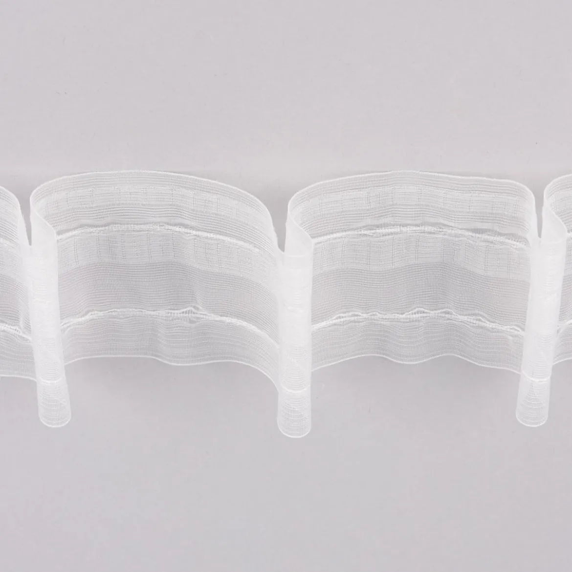 Gerster Gardinenband Faltenband 90mm volltransparent 1er Falte 1:1,5