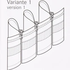 Gerster Gardinenband Faltenband 90mm volltransparent 1er Falte 1:1,5
