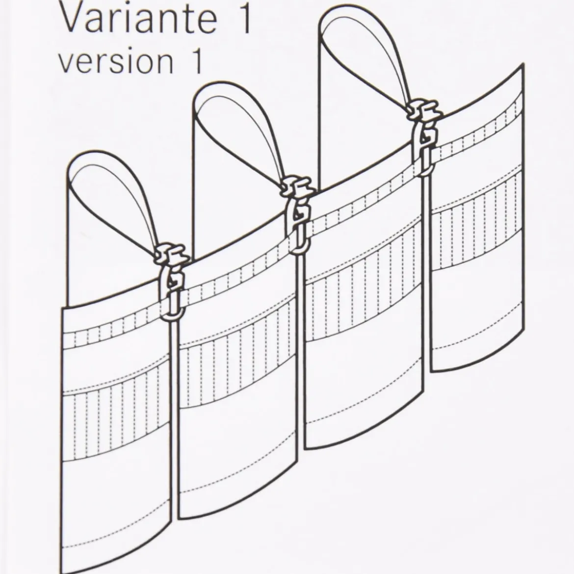 Gerster Gardinenband Faltenband 90mm volltransparent 1er Falte 1:1,5