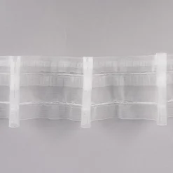 Gerster Gardinenband Faltenband 90mm volltransparent 1er Falte 1:1,5