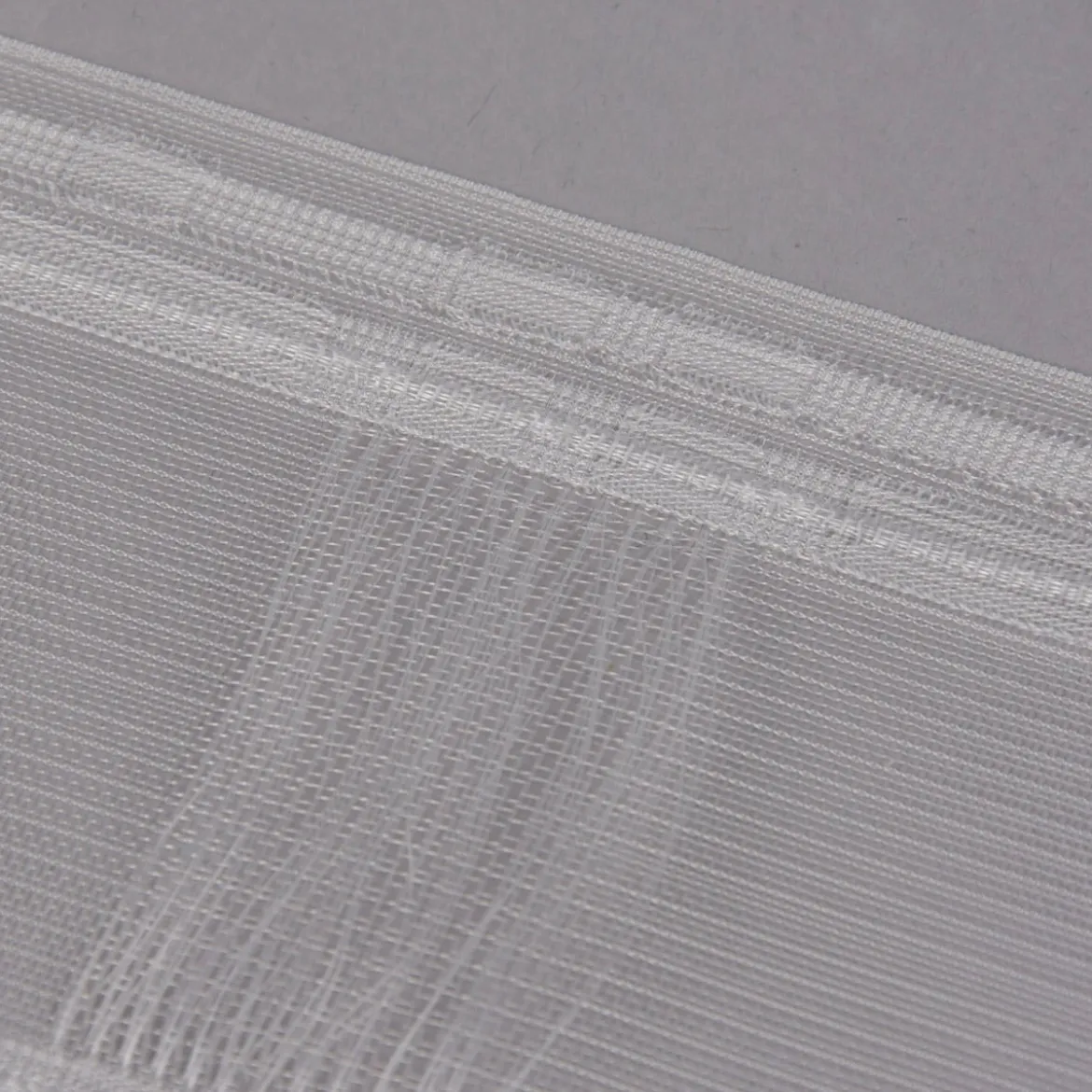 Gerster Gardinenband Wellenband mit Steg Schlaufenband volltransparent mit Zugverhältnis 1:2 in 100mm breit