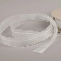Gerster Stangeneinschubband 42mm transparent für Vitragenstange oder Stabilisierungsstab