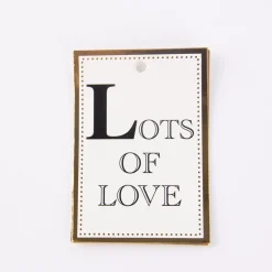 Geschenkanhänger Spruch 12 Stück versch. Motive schwarz weiß goldfarbig 5x8cm
