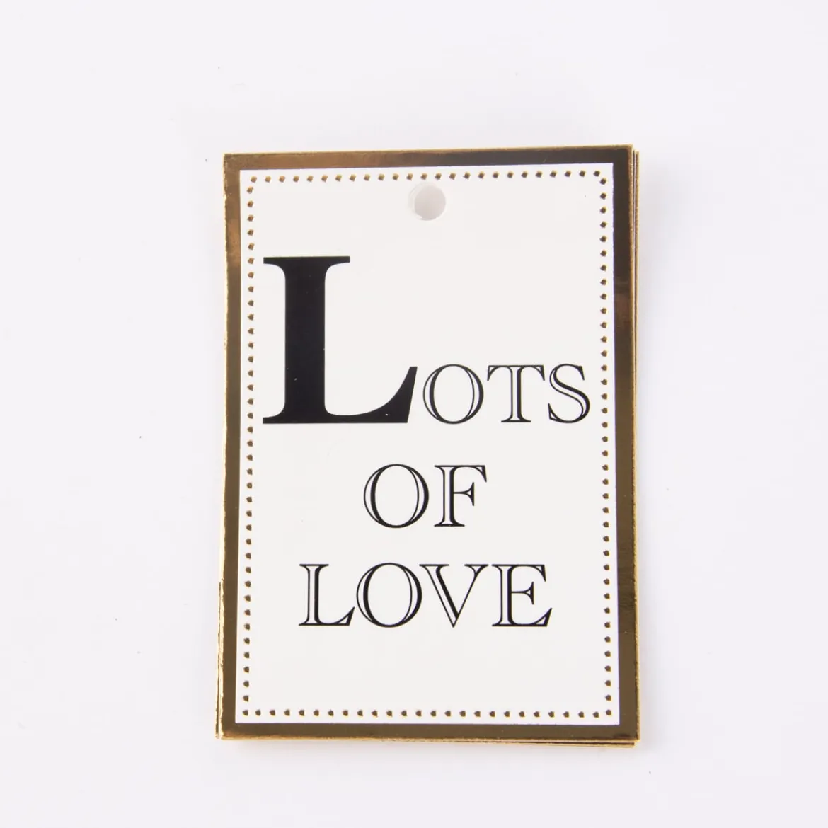 Geschenkanhänger Spruch 12 Stück versch. Motive schwarz weiß goldfarbig 5x8cm