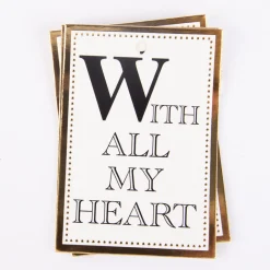 Geschenkanhänger Spruch 12 Stück versch. Motive schwarz weiß goldfarbig 5x8cm