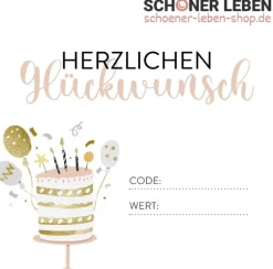 Geschenkgutschein zum Download von SCHÖNER LEBEN.