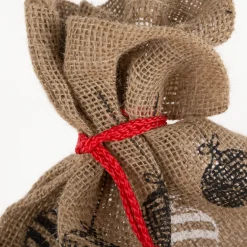 Geschenksäckchen Merry Christmas aus Jute 45x30cm
