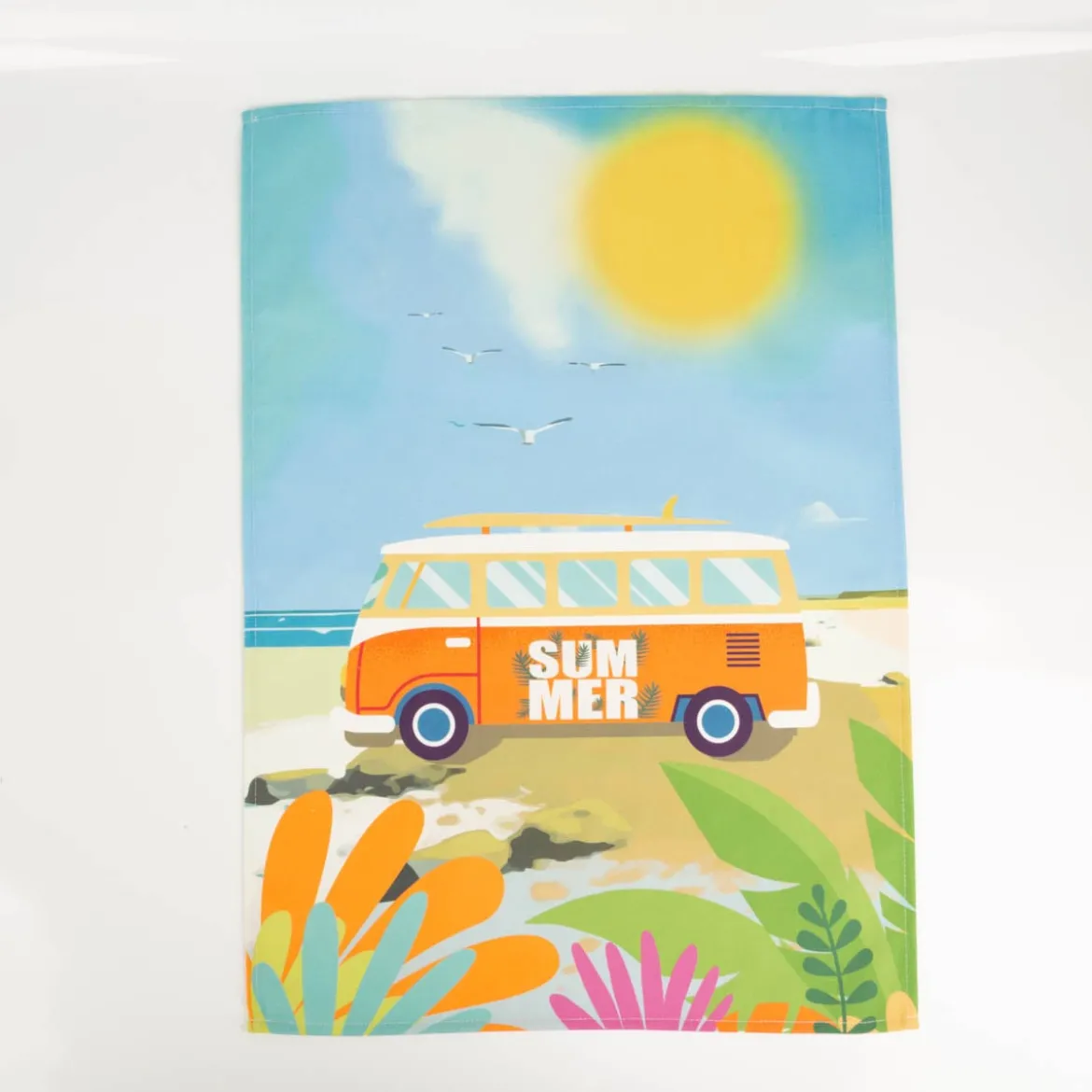 Geschirrtücher Camper 3er Set aus Baumwolle 50x70 cm französisches Dessin