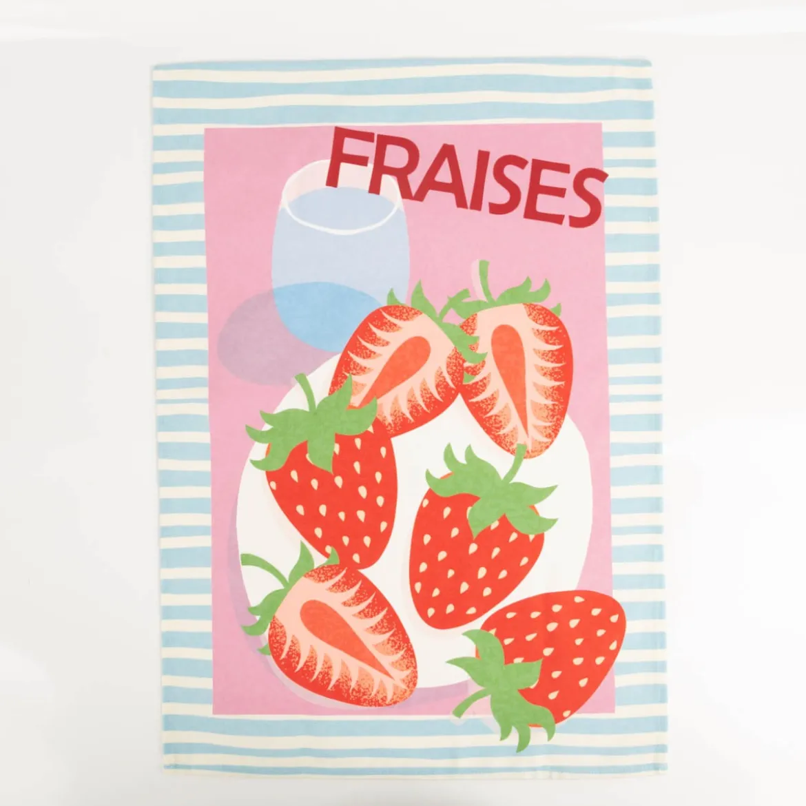 Geschirrtücher Früchte 3er Set aus Baumwolle 50x70 cm französisches Dessin