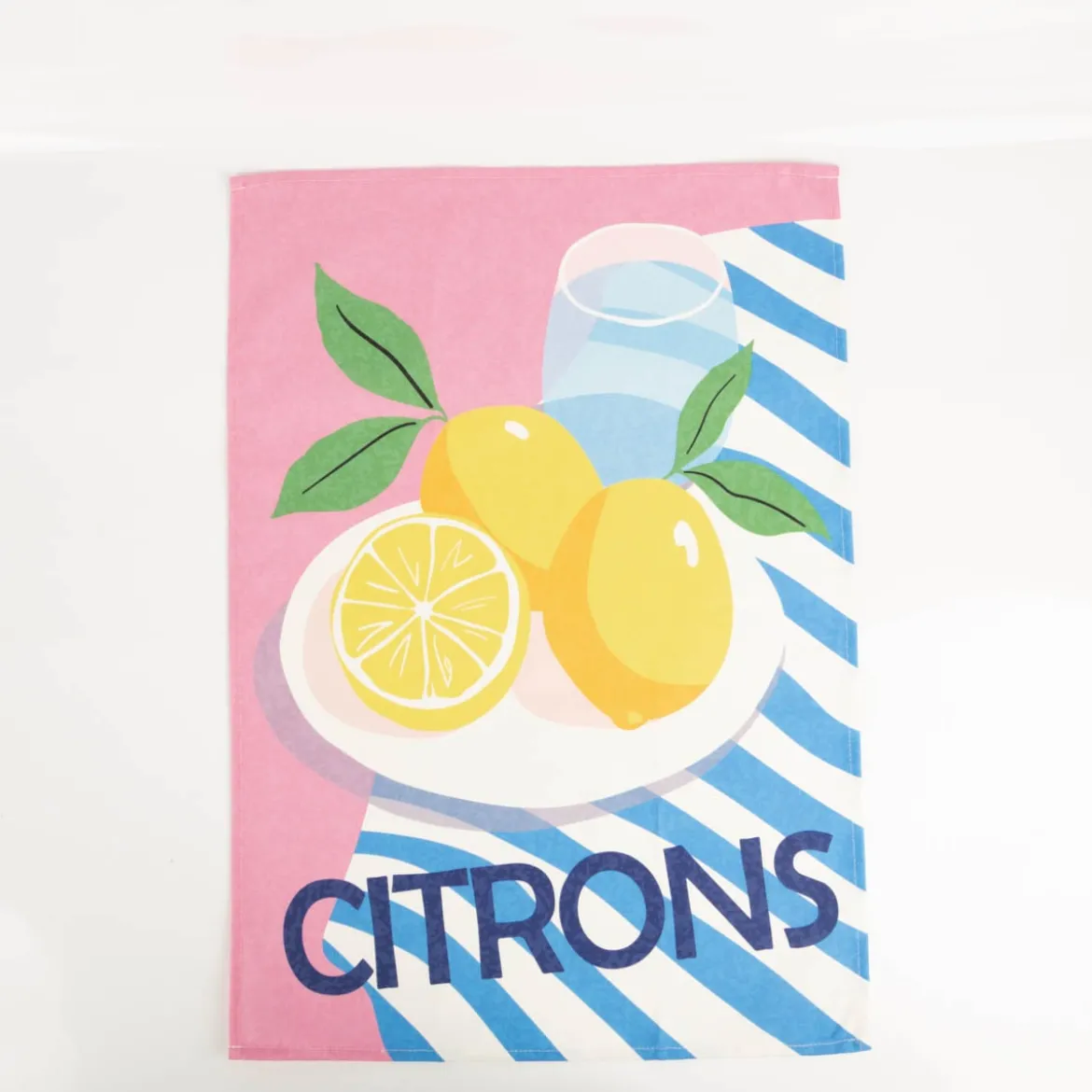 Geschirrtücher Früchte 3er Set aus Baumwolle 50x70 cm französisches Dessin