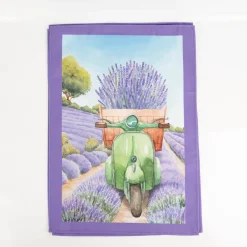 Geschirrtücher Lavendel 3er Set aus Baumwolle 50x70 cm französisches Dessin