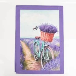 Geschirrtücher Lavendel 3er Set aus Baumwolle 50x70 cm französisches Dessin