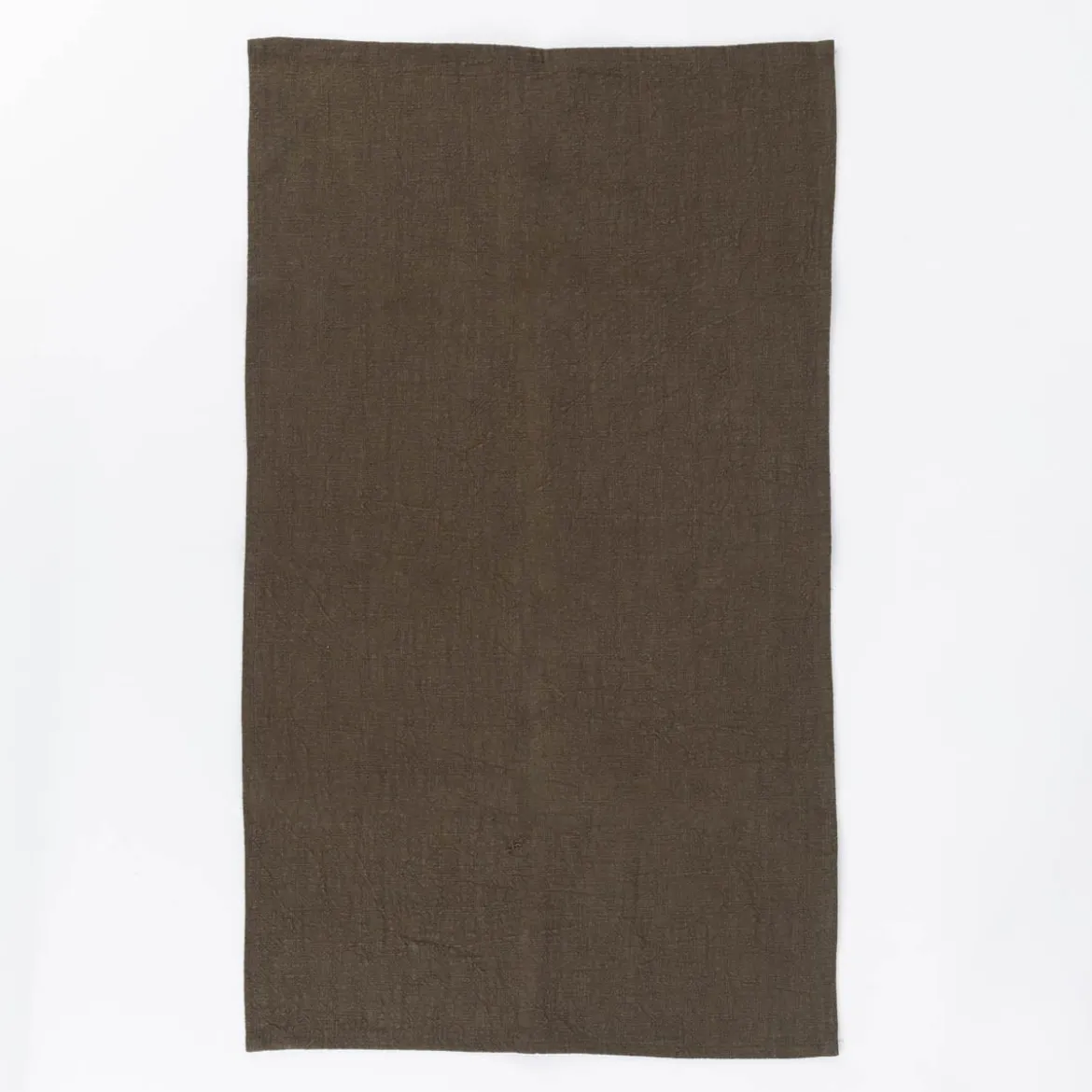 Geschirrtuch 2er Set Leinen mit BW-Anteil einfarbig khaki 40x70cm von SCHÖNER LEBEN.