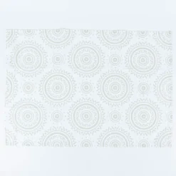 Geschirrtuch 2er Set mit Mandala Muster Baumwolle grün weiß 50x70cm
