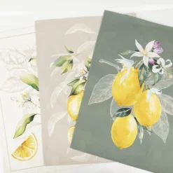Geschirrtuch Lemon aus Baumwolle 50x70cm im 3er Set