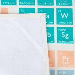 Geschirrtuch Periodensystem 100% Baumwolle weiß bunt 50x70cm