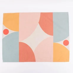 Geschirrtuch Shapes Digitaldruck aus Leinen-Mischgewebe natur bunt 50x70cm von Magma