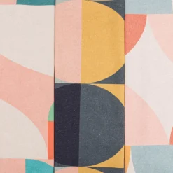 Geschirrtuch Shapes Digitaldruck aus Leinen-Mischgewebe natur bunt 50x70cm von Magma