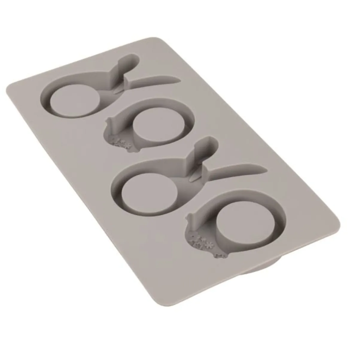 Gießform aus Silikon Happy Egg grau 26,5x14,5cm von Rayher