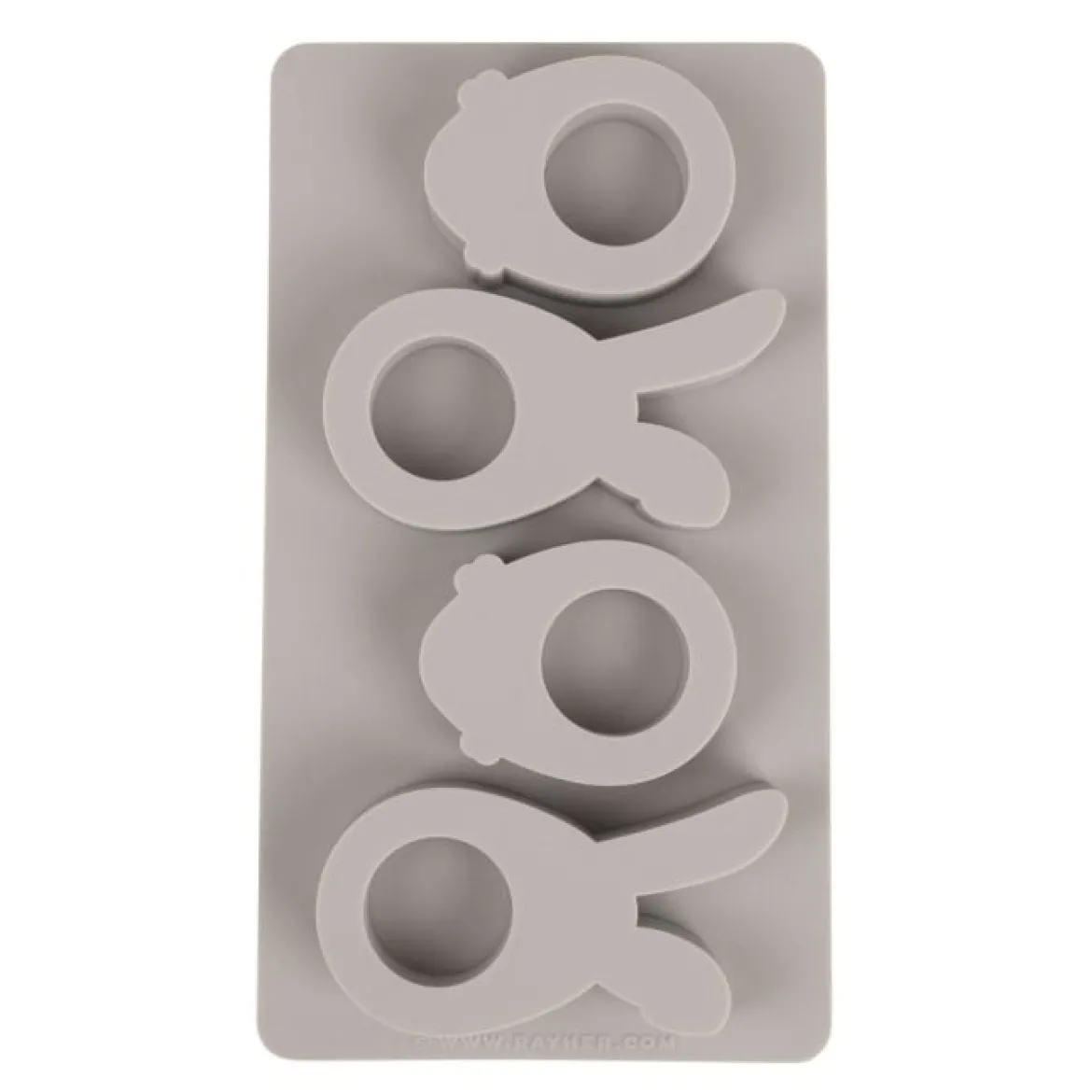 Gießform aus Silikon Happy Egg grau 26,5x14,5cm von Rayher