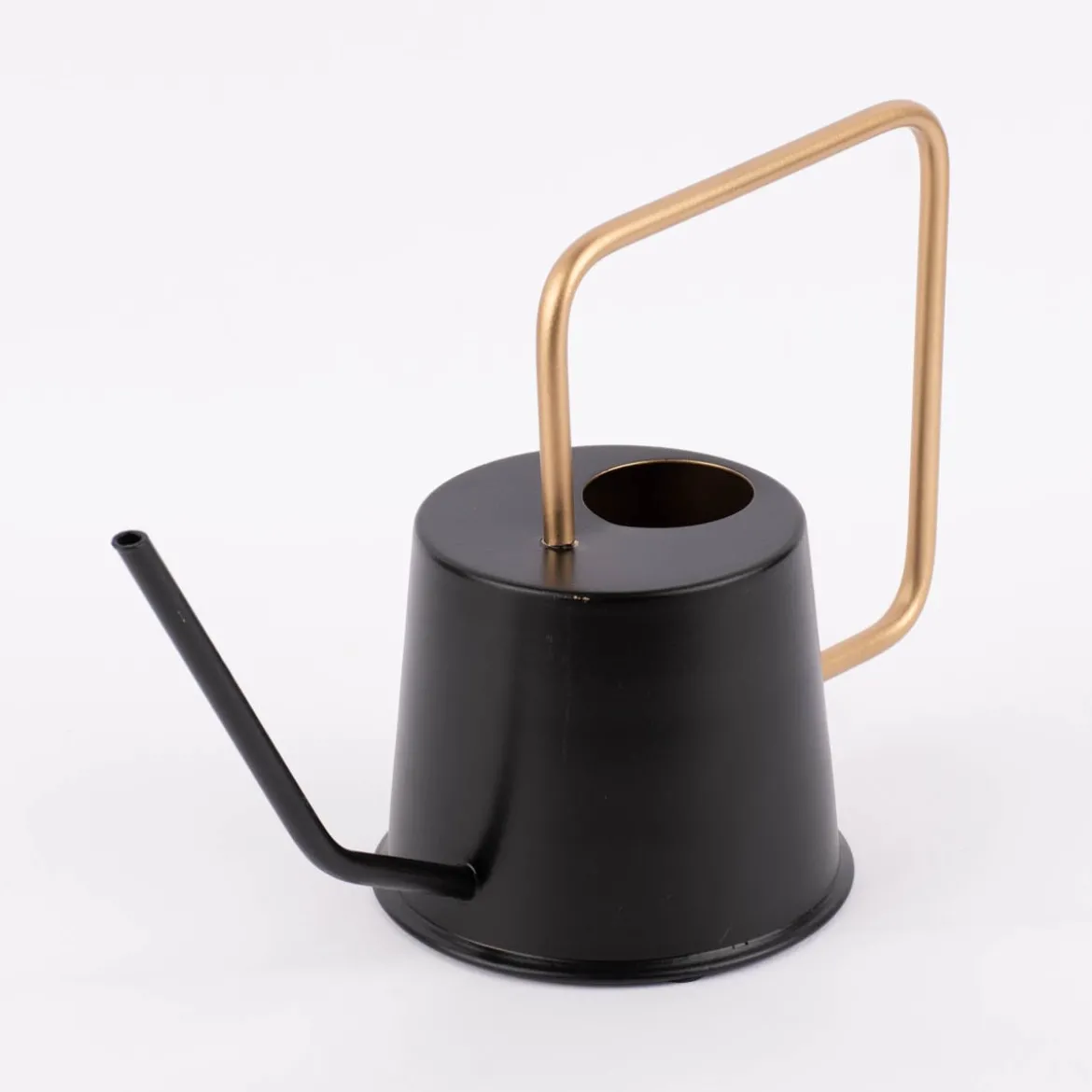 Gießkanne aus Metall schwarz goldfarbig 15,5x38,5x23cm verschiedene Varianten