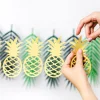 Girlande DIY Ananas goldfarbig 10 Anhänger Länge: 2m