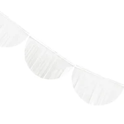Girlande Fransenbogen groß weiß Länge: 300cm