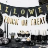 Girlande Halloween aus Papier schwarz gold 20x175cm