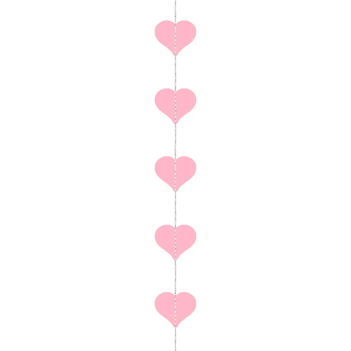Girlande Herzen rosa 3m