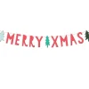 Girlande Schriftzug Merry Xmas Tannenbaum bunt Länge: 200cm