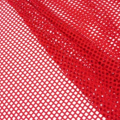 Gitterstoff elastisch rot 1,5m Breite